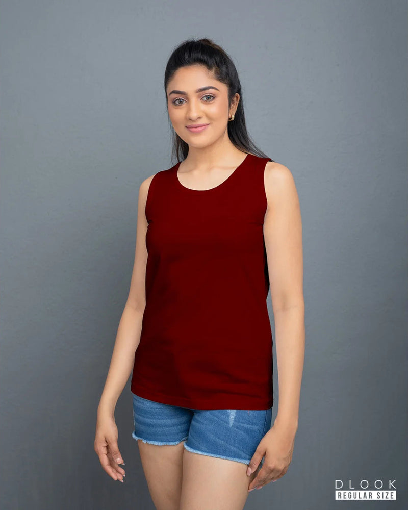 WOMEN'S TANK TOP - MAROON