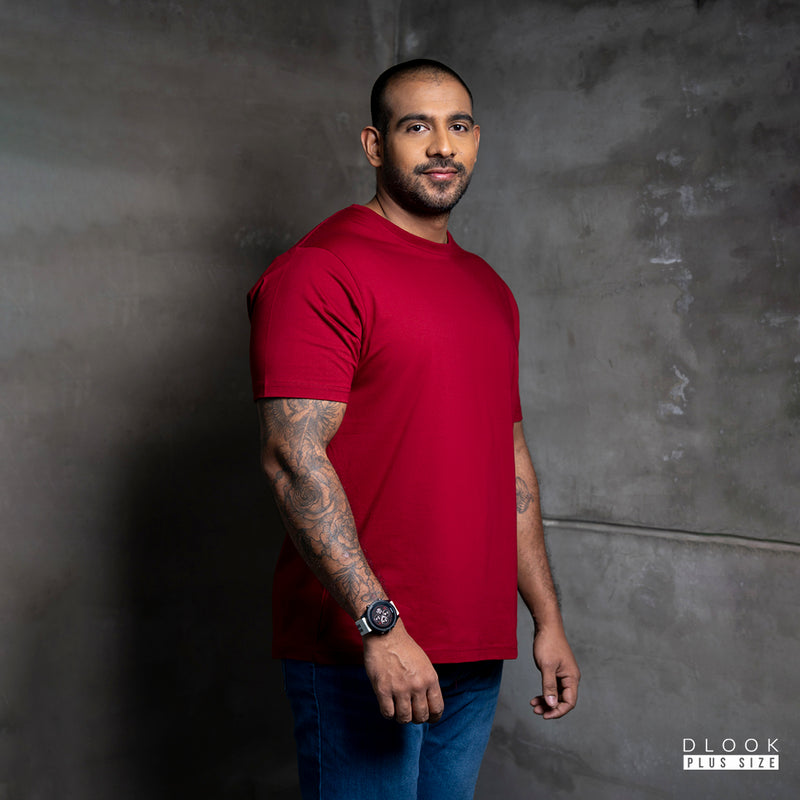 MEN'S CREW T SHIRT MAROON