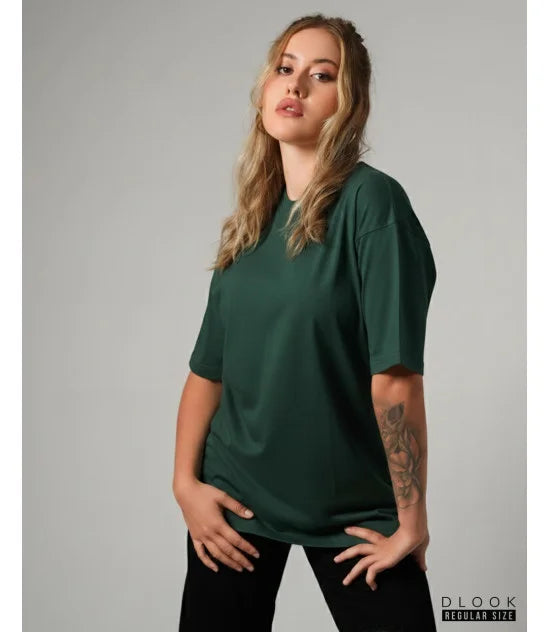 UNISEX OVERSIZED TSHIRT - DARK GREEN