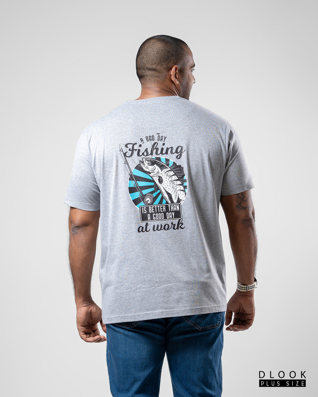 MEN'S GRAPHIC T SHIRT-ASH