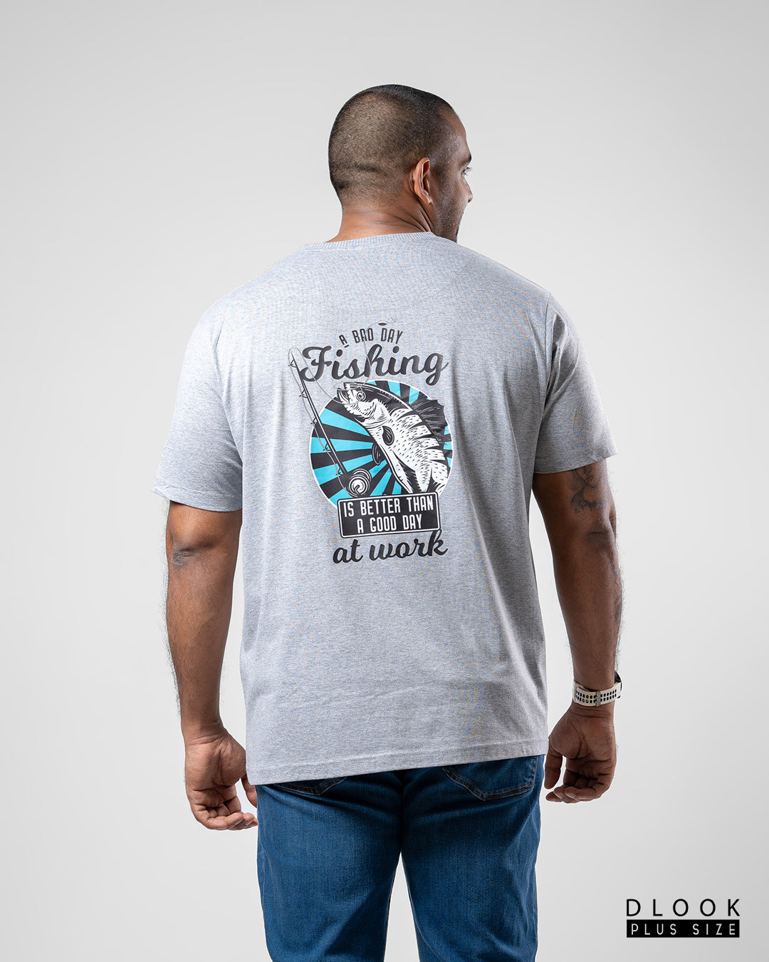 MEN'S GRAPHIC T SHIRT-ASH