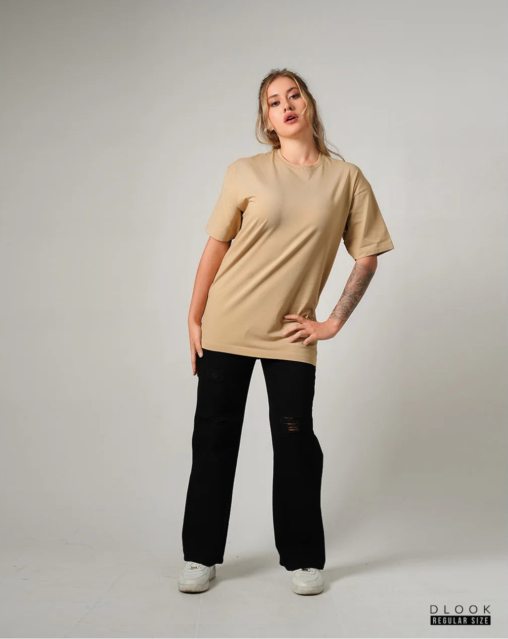 UNISEX OVERSIZED TSHIRT - KHAKI
