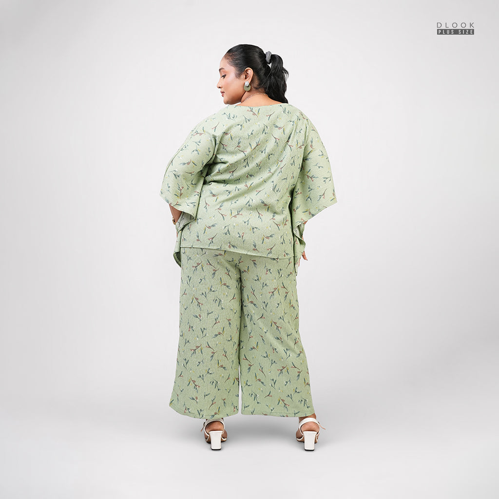 FLORAL BREEZE CO-ORD SET - GREEN