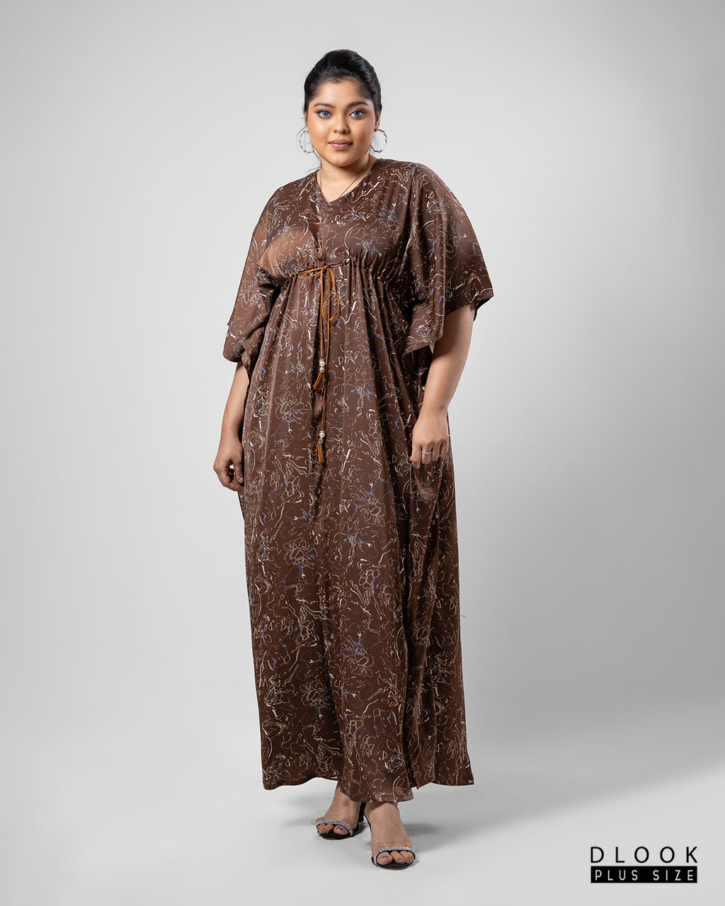 PRINTED KAFTAN MAXI DRESS