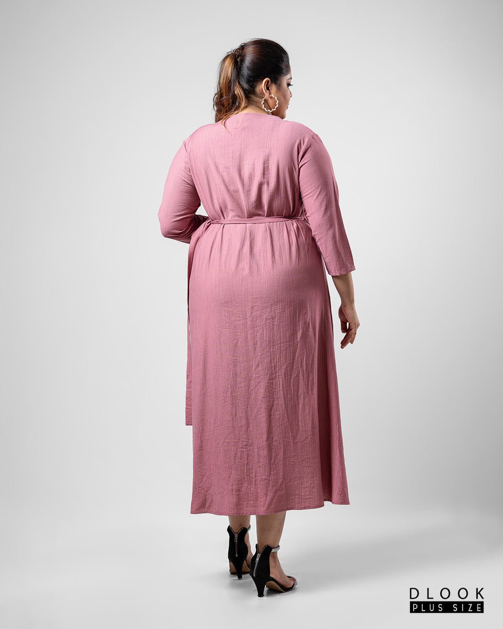 WRAP DRESS -PINK
