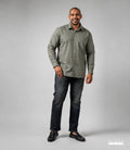 MEN LONG SLEEVE SHIRT- MILITERY GREEN