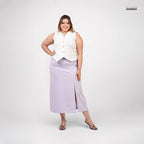 THE CLASSIC SPLIT SKIRT - PURPLE