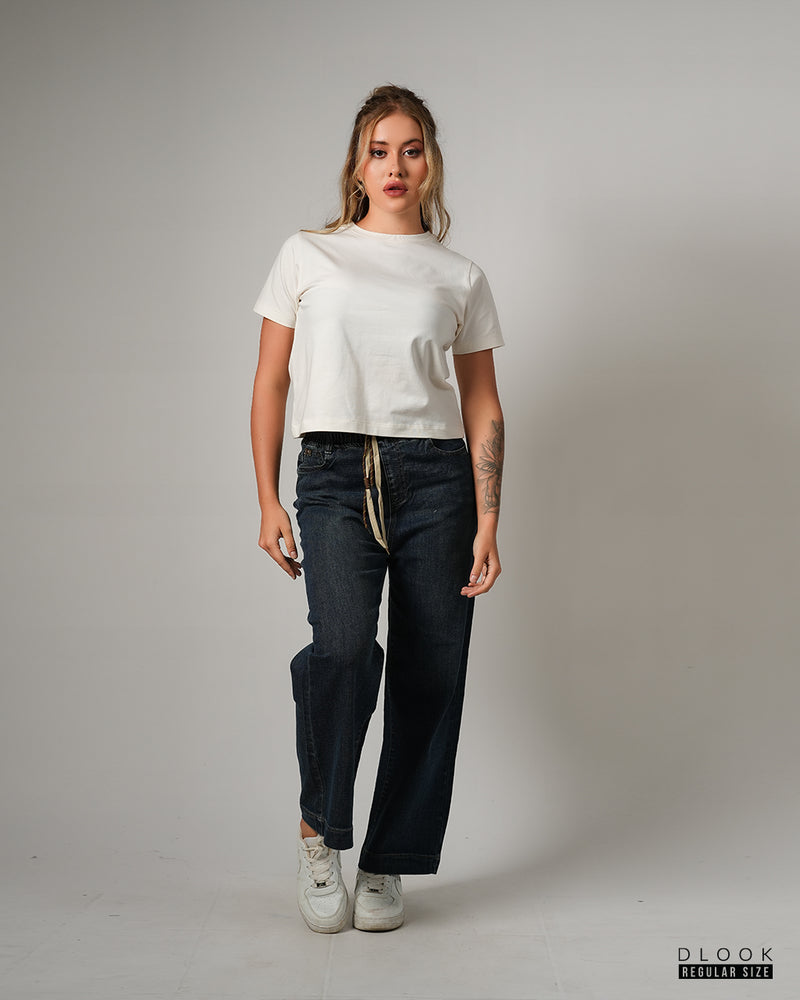 Relaxed Fit Denim Jogger Pant