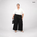 SOFT PLEAT PANT - BLACK