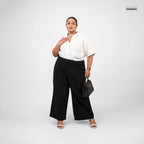 SOFT PLEAT PANT - BLACK