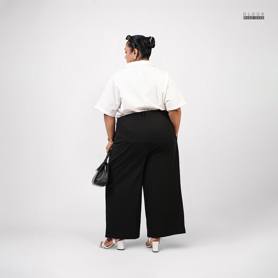 SOFT PLEAT PANT - BLACK
