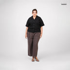 SOFT PLEAT PANT - DARK GREY