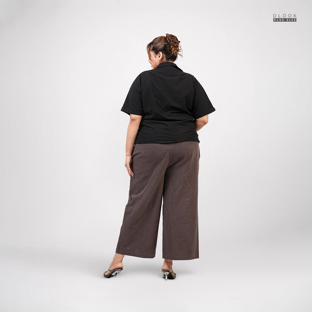 SOFT PLEAT PANT - DARK GREY