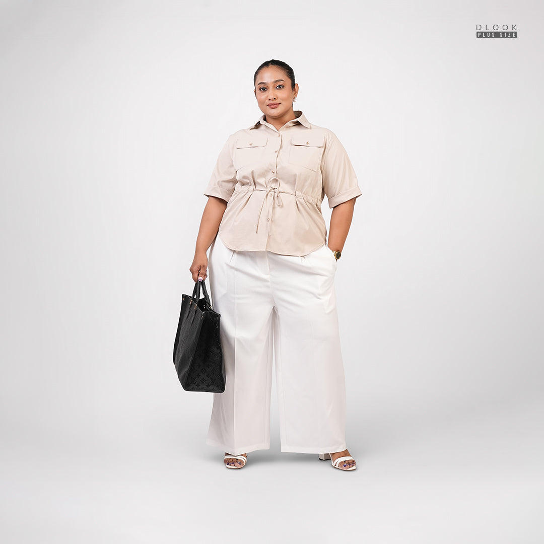 METRO UTILITY BLOUSE- BEIGE