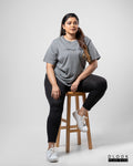 WOMEN'S GRAPHIC T SHIRT-ASH