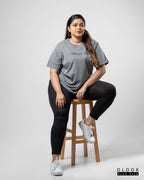 WOMEN'S GRAPHIC T SHIRT-ASH