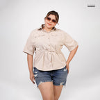 METRO UTILITY BLOUSE- BEIGE