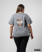 WOMEN'S GRAPHIC T SHIRT-ASH