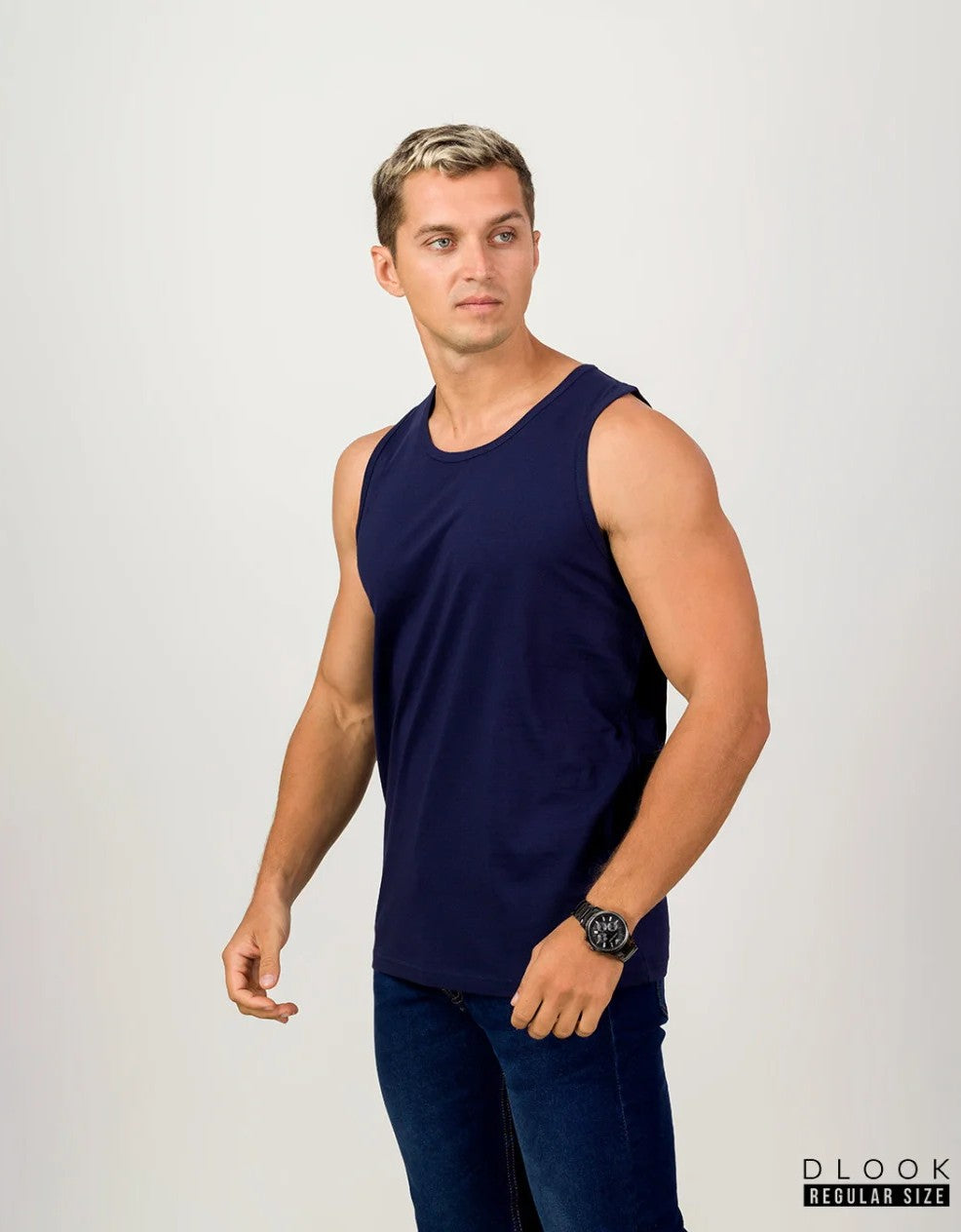MEN'S TANK TOP - NAVY BLUE