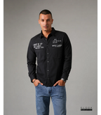 MEN'S LONG SLEEVE SHIRT - BLACK