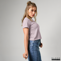 WOMEN'S SLIM FIT TSHIRT - PURPLE