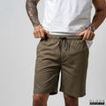 MEN'S CASUAL SHORT WITH DRAWCORD-GREENISH BROWN