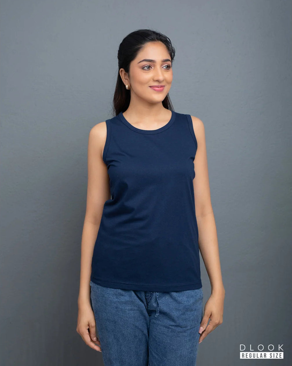 WOMEN'S TANK TOP - NAVY BLUE