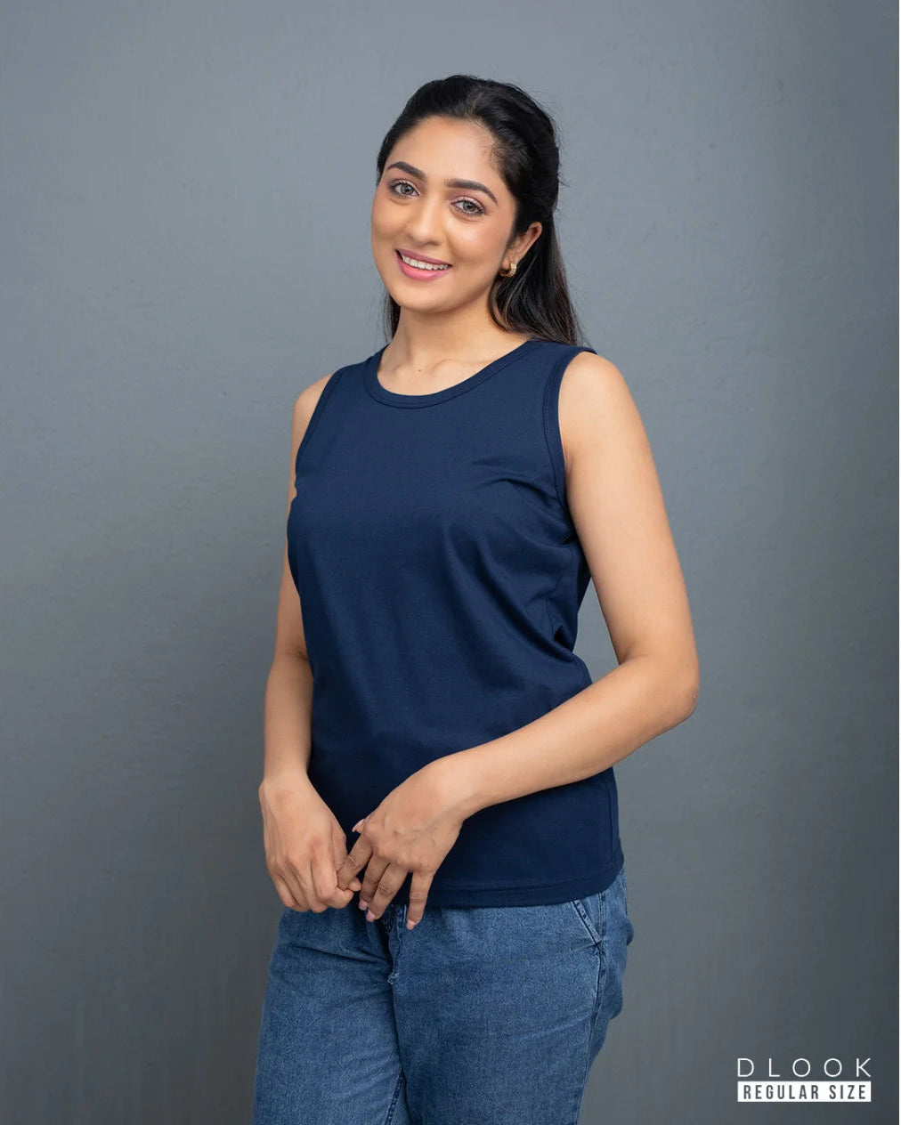 WOMEN'S TANK TOP - NAVY BLUE