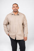 MEN'S LONG SLEEVE SHIRT MOCHA BEIGE