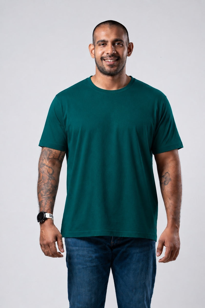 MEN'S CREW T SHIRT SEA GREEN
