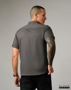 MEN'S SHORT SLEEVE SHIRT - DARK GREY