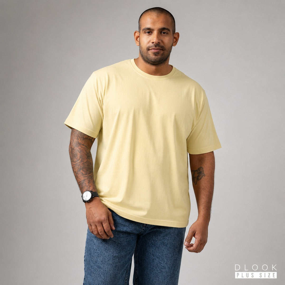MEN'S CREW NECK TSHIRT CREAM