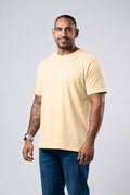 MEN'S CREW T SHIRT YELLOWISH