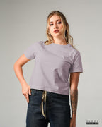 WOMEN'S SLIM FIT TSHIRT - PURPLE