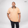 Premium Contrast Polo T Shirt-Light Orange
