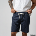 MEN'S CASUAL SHORT WITH DRAWCORD-BLUE