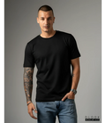 MEN'S CREW NECK TSHIRT - BLACK