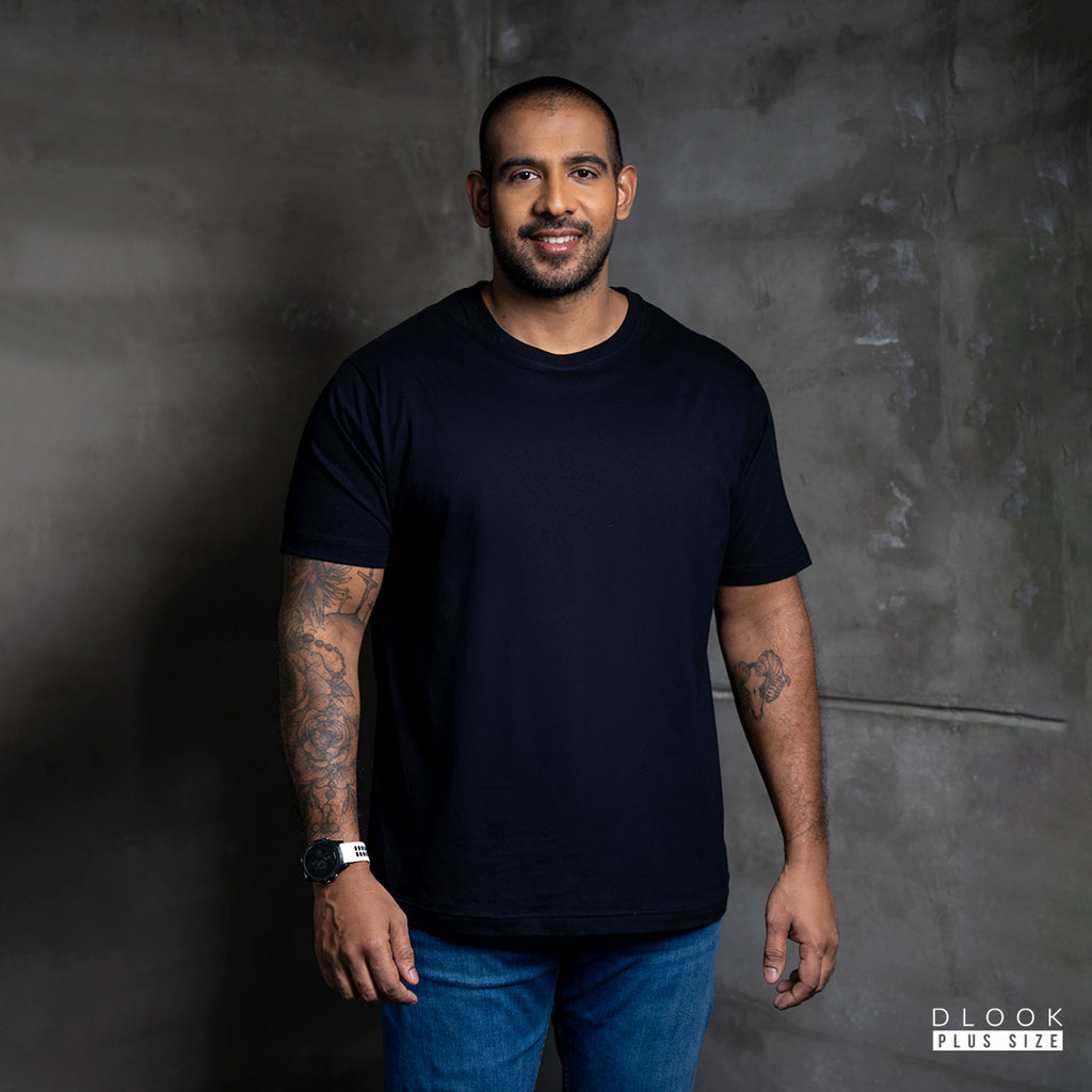 MEN'S CREW NECK TSHIRT BLACK
