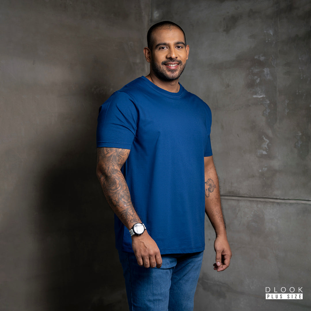 MEN'S CREW NECK TSHIRT BLUE