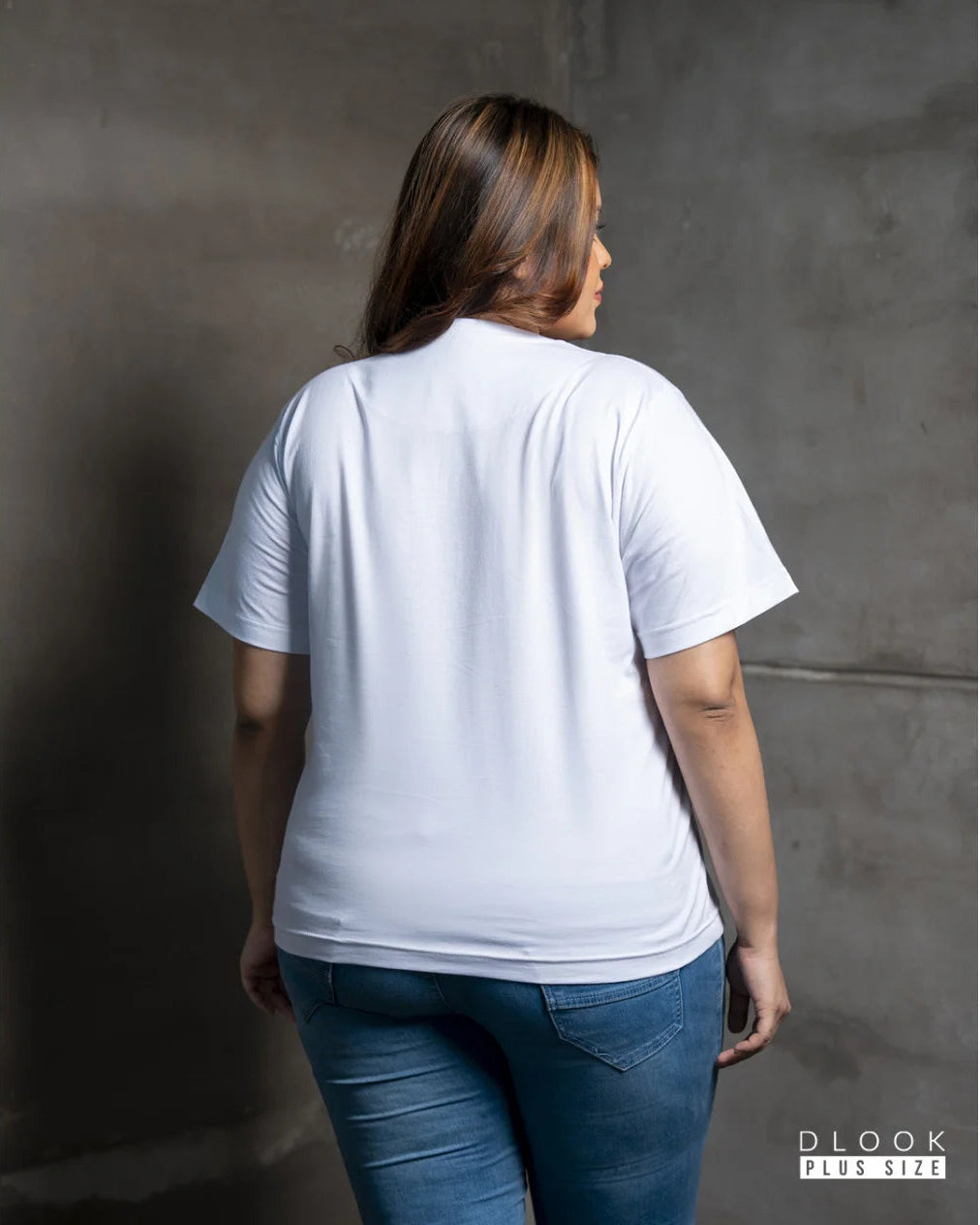 WOMEN'S CREW NECK T SHIRT-WHITE