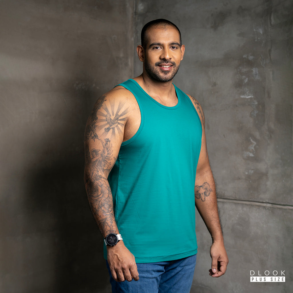 MEN'S TANK TOP-GREEN