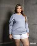 WOMEN'S LONG SLEEVE T SHIRT - GREY