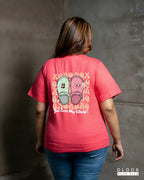 WOMEN'S GRAPHIC T SHIRT-PINK