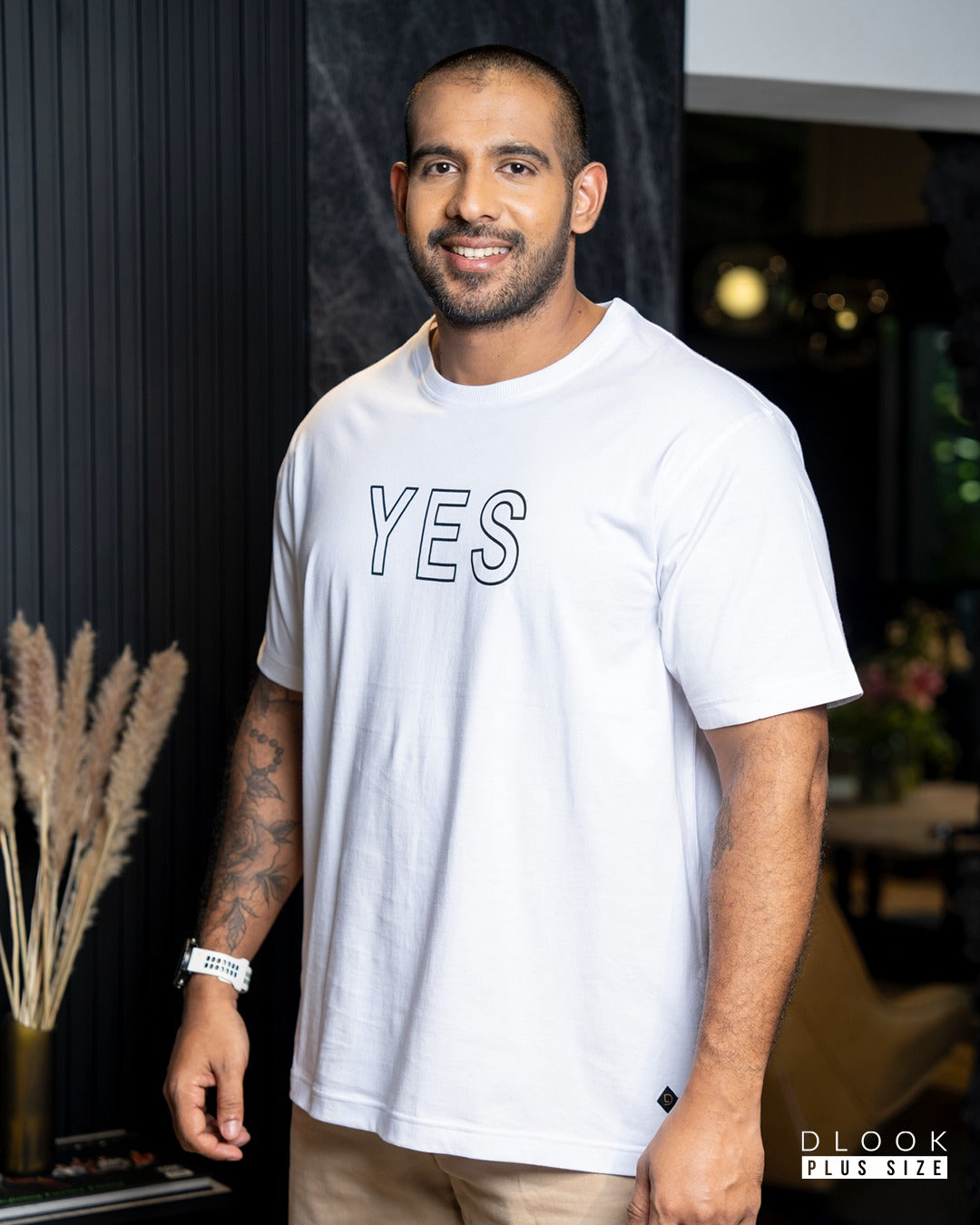 MEN'S GRAPHIC T SHIRT-WHITE