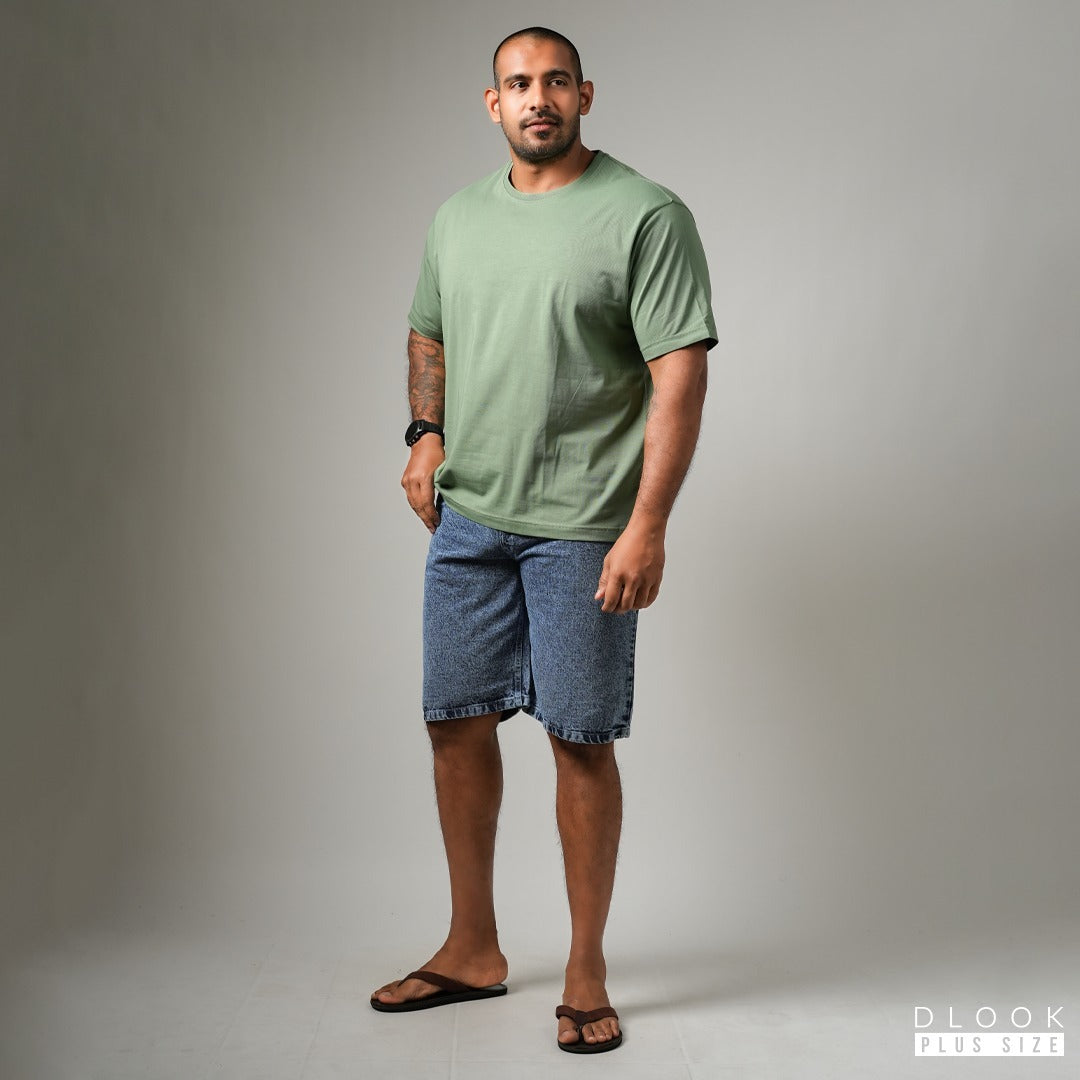MEN'S CREW NECK TSHIRT LIGHT GREEN