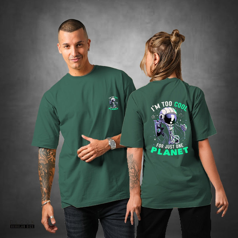 GRAPHIC UNISEX OVERSIZED TSHIRT - GREEN