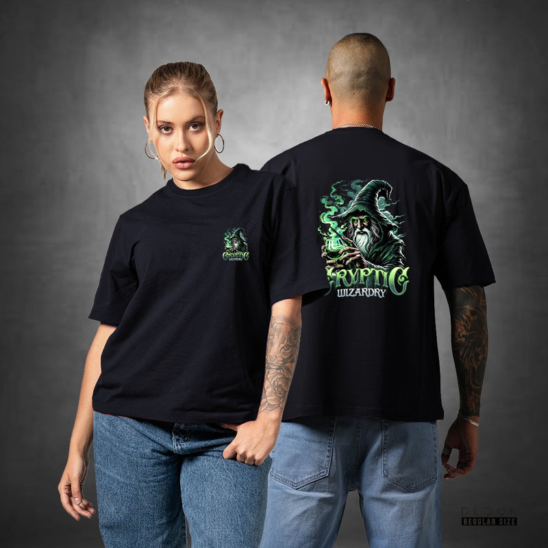 GRAPHIC UNISEX OVERSIZED TSHIRT - BLACK