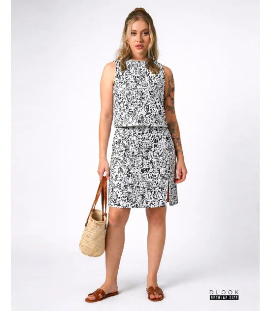 CASUAL CO-ORD SET-WHITE