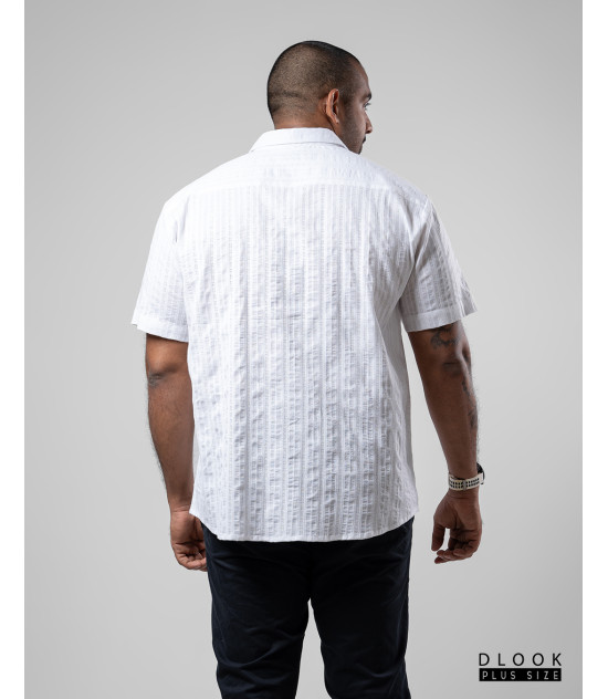 Shot Sleeve cotton shirt - White