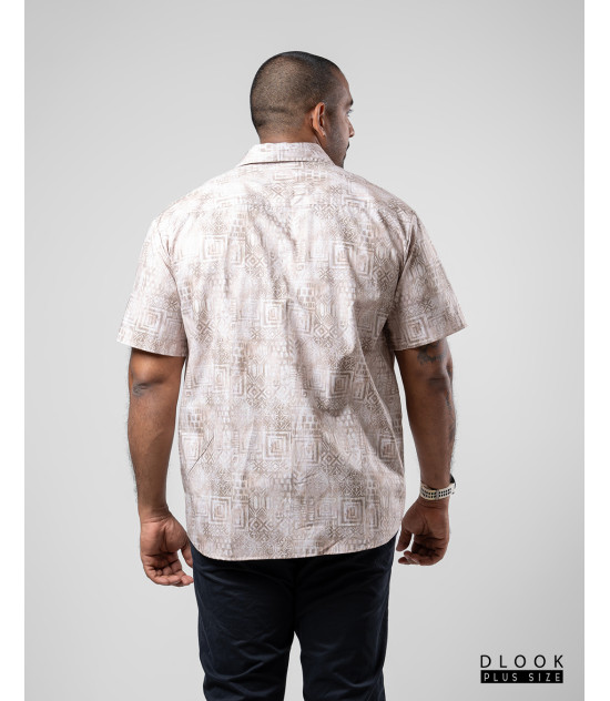 Shot sleeve Print shirt